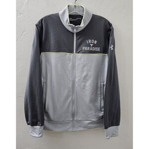 Under Armour Men's Track Jacket‎ Size Small Gray Project Rock Iron Paradise Zip